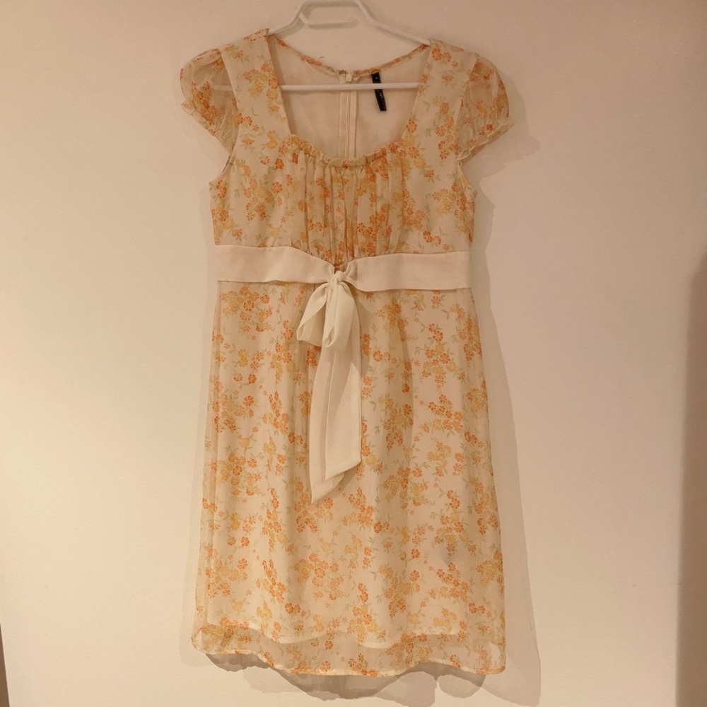 Floral Soft Material Dress